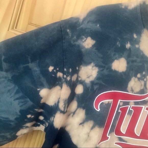 Minnesota Twins custom bleach reverse tie-dyed tee size large - Picture 4 of 10